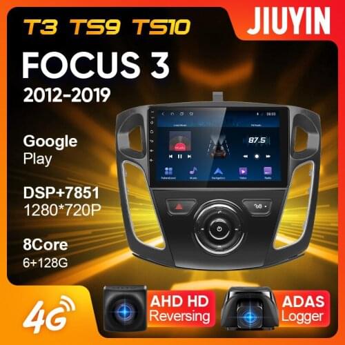 JIUYIN Type C Car Radio Multimedia Video Player Navigation GPS For Ford Focus 3 Mk 3 2011 - 2019 Android 10 No 2din 2 din dvd