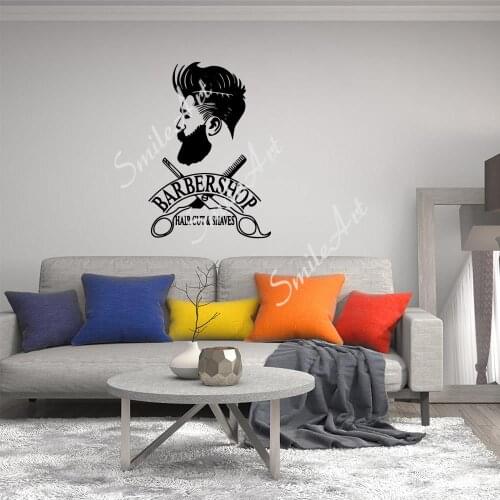 Free shipping Haircut Vinyl Decals Wall Stickers For Kids Rooms Decoration Wall Art Decal