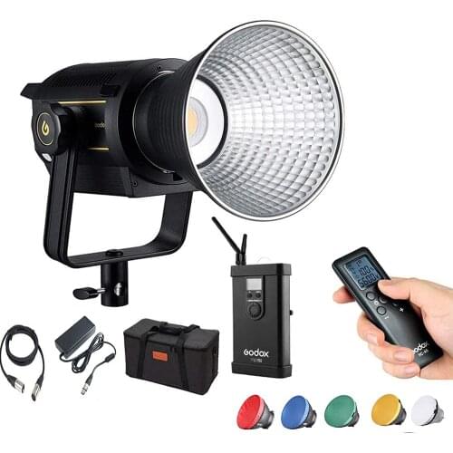 Godox VL150 LED Video Light, 150W 5600K Bowens Mount Continuous Video Light,CRI 96 TLCI 95, 61000Lux1m, 0-100% Dimming