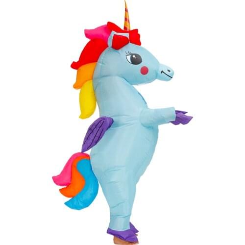 Unicorn Inflatable Costume Adult Halloween Party Role Play Costumes Flying Animal Unicorn Cosplay Disfraces for Man Woman