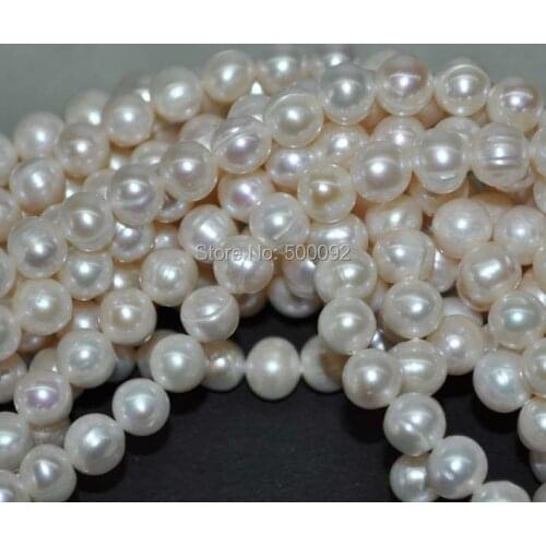 Genuine 7-8mm wholesale white Cultured Pearl (2548)