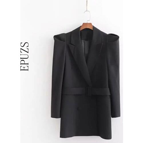 Autumn long sleeve blazer blazer women elegant work office women blazers and jackets casual lady long blazer korean suit jacket