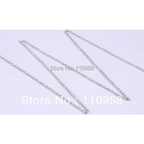 925 Sterling Silver Cable Chain Necklace 16 and 20 Inches Available S7002