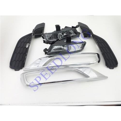 Clear Lens Pair Bumper Fog Light Lamp+Covers+Chrome Bezels Kit for Honda CRV CR-V 2015-2016 UK version