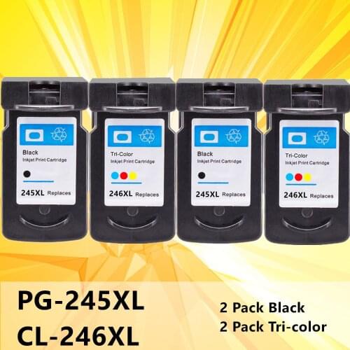 PG245 CL246 Ink Cartridges replacement inkjet for Canon PG 245 PG-245 CL 246 for Pixma iP2820 MX492 MG2924 MX492 MG2520 printer