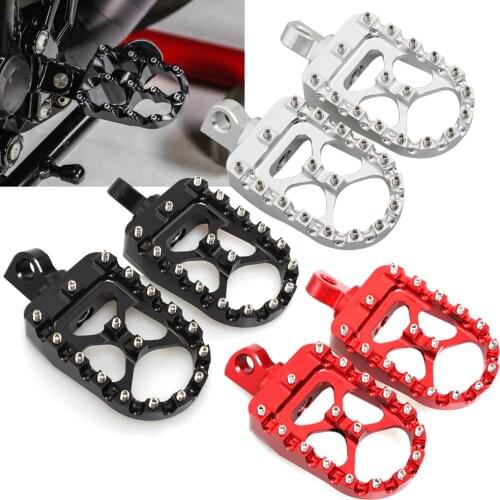 Motorcycle Footpeg Footrest Foot Peg Rests Pedal For Harley Dyna Softail Road King Sportster XL 883 1200 CVO Custom Fat Boy