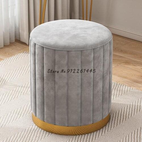 Light luxury sofa stool household round stool bedroom network red guest hall storage stool adult stool shoe stool stool stool st