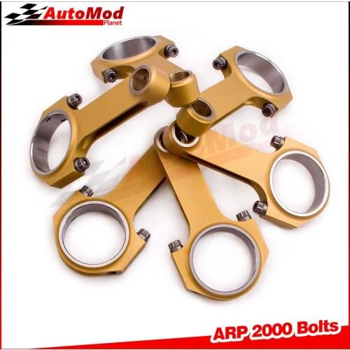 127mm Connecting Rod Rods for Porsche 993 996 GT2 Turbo Conrods Con Rod Titanizing Motorsport H beam ARP2000 Bielas