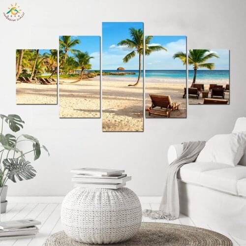 Tropical Oversea Foreshore Modern Wall Art Canvas Art Pictures Canvas Painting Modular Picture Home Decoration for living Room