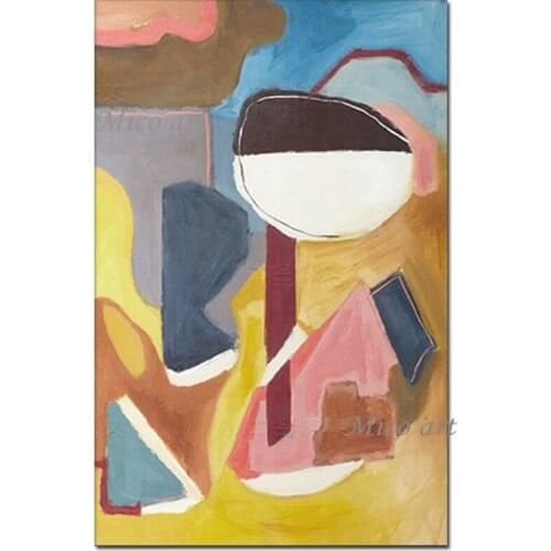 Modern Home Showpieces Canvas Paintings Abstract Colorful Design Oil Painting Wall Decor Picture Canvas Art As Festival Gift