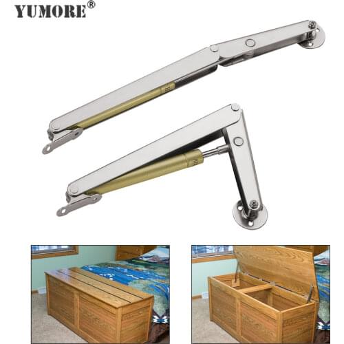 YUMORE 100N/200N Steel Gas Strut For Tatami Door Lift Support Rod Gas Hydraulic Spring Hinge Cabinet Door Kitchen Cupboard Hinge