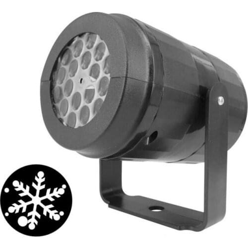 LED Stage Lights LED Snowflake Light White Snowstorm Projector Christmas Atmosphere Holiday Family Party Special Lamp Wholesale