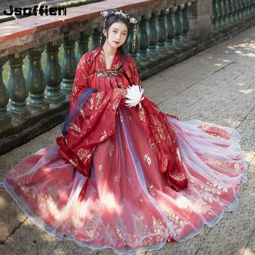 2020 Chinese Traditional Hanfu Costume Woman Han Dynasty Cosplay Clothing Oriental Tang Dynasty Princess Clothes Hanfu Dress