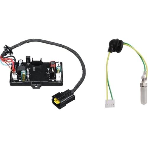 Air Crude Oil Heater Parking Heater Controller Board & 12V Car Plugs Ignition Wire Cable Glow Plug Pin