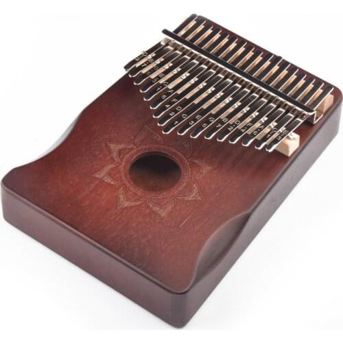 17 Key Kalimba Thumb Piano Mahogany Body Instrument With The Best Quality And Price, The Best Gift