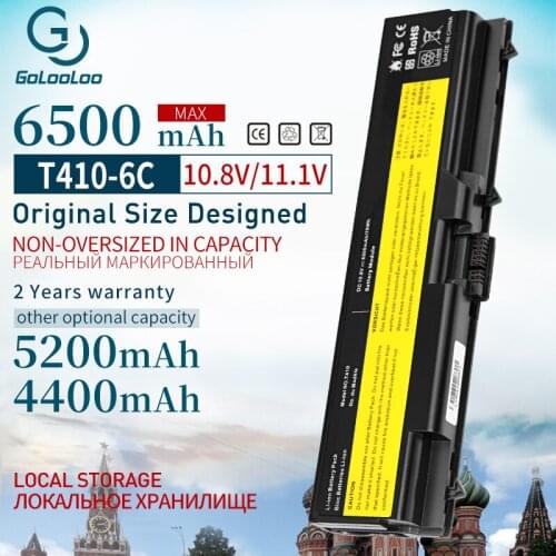 6 CELL New T410 T520 Battery for Lenovo ThinkPad Edge L410 T420 L420 T510 E40 E50 L512 W510 W520 L412 L421 L510 L520 SL410 SL510