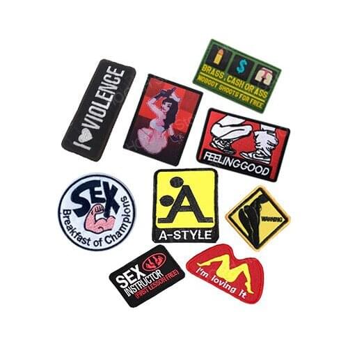 A-Style Position sexy Patch Sex Instructor First Lesson Free Patch Funny Hilarious Motorcycle Biker LOVING patch Applique badge