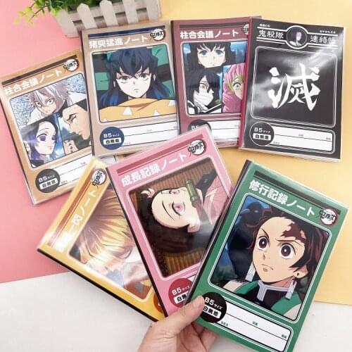 Anime Demon Slayer Kimetsu No Yaiba Tanjirou Kamado Note BOOK Desktop Decoration Collection Stationery gifts for school students
