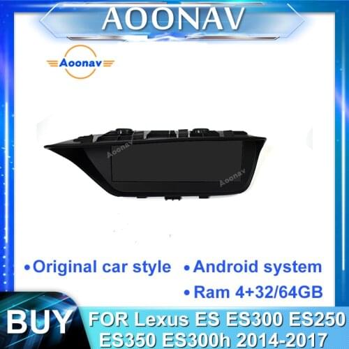 2din Android car stereo multimedia play For-Lexus ES ES300 ES250 ES350 ES300h 2014-2017car touch screen GPS navigation head unit