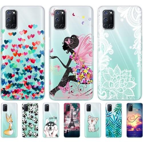 For OPPO A52 A92 A72 Case 6.5" Silicon Soft TPU Back Phone Cover For OPPOA92 OPPOA72 OPPOA52 bumper Skin shockproof transparent