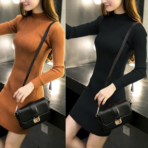 Модные трикотажные платья HFSHy China At AliExpress