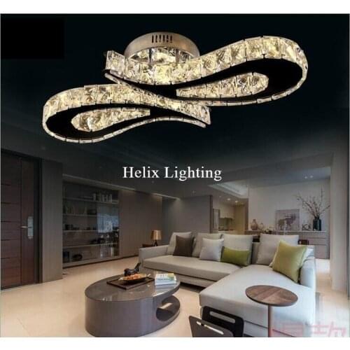 Free Shipping L620mm LED Crystal Ceiling Light For Living Room luminaria LED Ceiling Lamp Fixture For Bedroom AC 100% Guaranteed