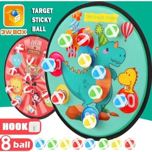 Sticky ball Target throw dartboard Shooting Game Creative outdoor sports indoor sucker Christmas gifts Cloth toys for Children