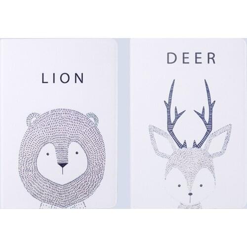 Leather Laptop Case for New Ipad 2/3/4 Protective Sleeve Cartoon Case Cover for Ipad Mini 4 5 6 Mini 3 Pro 9.7 10.2 10.5 Inch