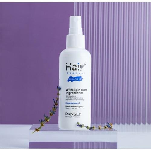 Lavender Hair Removal Spray Facial Removal Cream Spray Mustache Bikini Intimate Facial Legs Body Underarm Painless Direct Sales