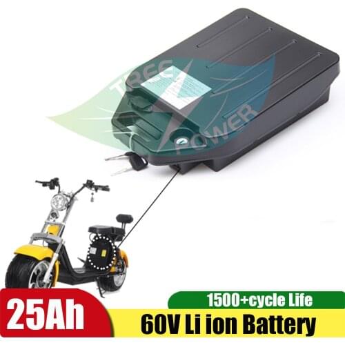 60V Lithium ion 60v 25Ah li ion battery for two Wheel Foldable citycoco X7 X8 X9 scooter + 5A charger