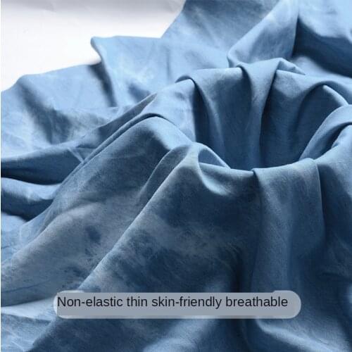 Fashion Denim Fabric New Trend Tie-dyed Washed Thick Thin Brocade for Skirt Pants Clothes Dress Sewing Summer By Half A Meter