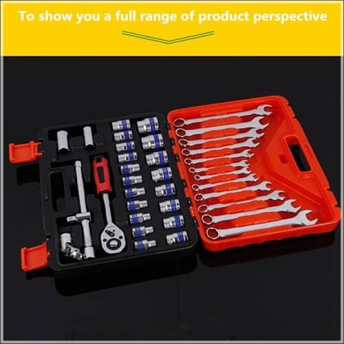 37PCS Car Repair Tool Set for Auto Tool Set Mechanic Tool Kits Ratchet Spanner Wrench Socket Set