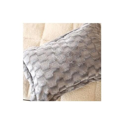 New fashion solid Soft Plush pillow cushion case Bedroom home Decorative Pillow Case 50*70cm fronha Pillow Cover free shipping