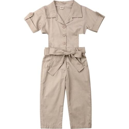 2019 New Summer Toddler Overalls Baby Suspender Pants Solid Unisex Baby Boy Girl Overalls Cute Overalls Pants For Kids Clothing