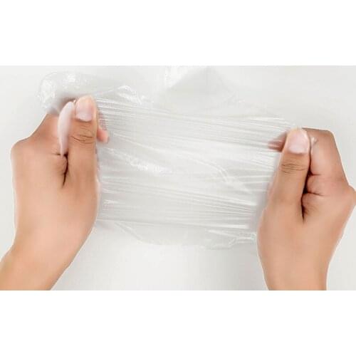 100PCS Disposable Plastic Vinyl Clear Medium Gloves Allergy Latex And Powder Free Great For Home Kitchen Home Accessories