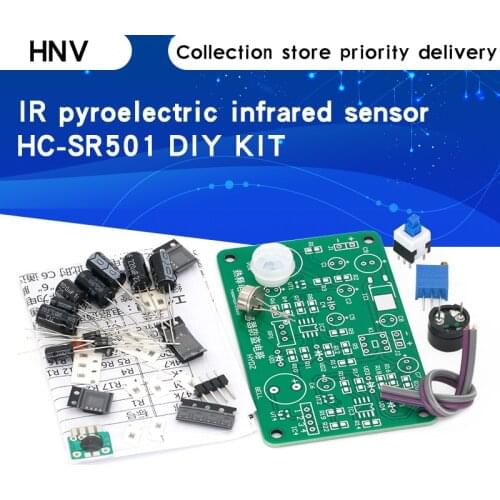Human body sensing IR pyroelectric infrared sensor anti-theft alarm DIY kit students electronic principle study HC-SR501