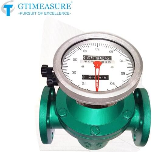 Oval Gear Flowmeter Flow Meter for Diesel Gasoline Soybean Oil Crude Oil Kerosene Lubricating Mechanical Display