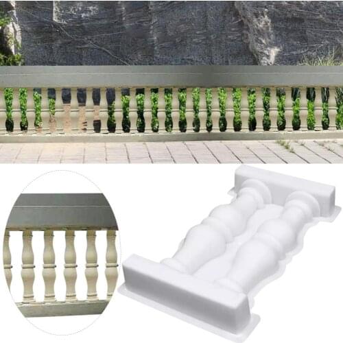 Roman Vase Column Style Fence Plastic Mould Double Vase Art Fence Mould Path Mold Concrete DIY Craft Home Garden Ornament Decor