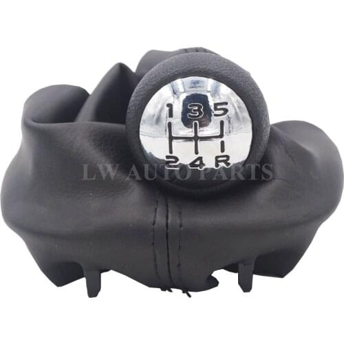New Gear Shift Knob For Peugeot 206 306 307 308 3008 For Citroen C2 C4 Picasso 5 Speed Gear Stick Shift Knob handle and fabric