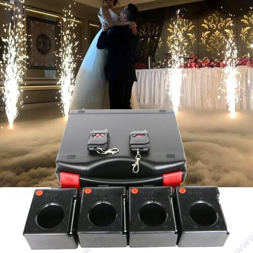 Wedding Decoration Firework Firing System Wireless Stage Equipment Fountain Base Machine Remote Control Electric 4 Cues Receiver