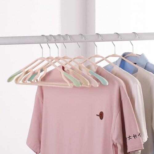 5/10pcs Non-marking Plastic Hanger Clothes Hanging Home Clothes Support Big Hanger Drying Rack Drying Rack
