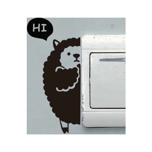 Fun sheep Wall Art Decal Decoration Fashion Sticker For Baby Kids Rooms Decor Vinyl Mural Decal