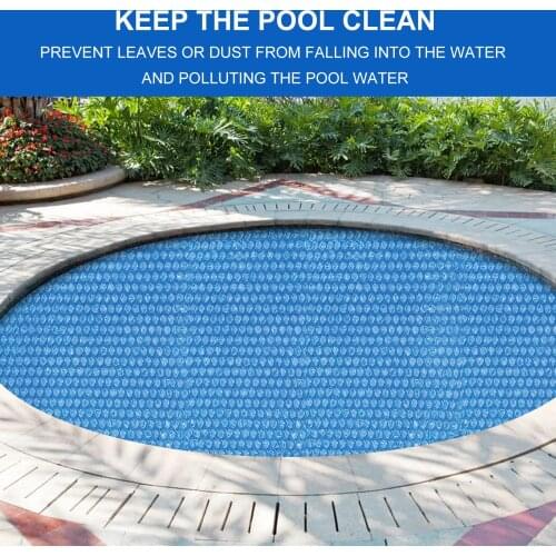Swimming Pool Cover Protector, for 8 10 ft Round Solar Swimming Pool Blanket Insulation Film, Dustproof for Summer Water Party