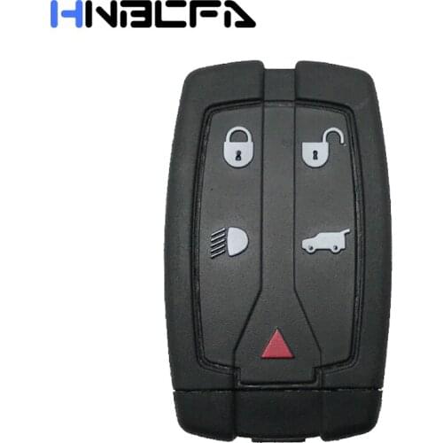 5 Buttons For Land Rover Freelander 2 Discovery Remote Smart Key Replacement Key Shell Cover Uncut Blade Black Fortwo