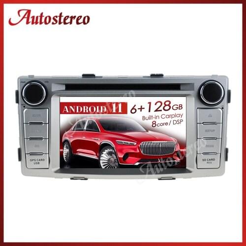 Android 11 6+128G Car GPS Navigation For Toyota Hilux 2012-2014 Carplay Audio Multimedia Player Auto Radio Recorder Headunit DSP