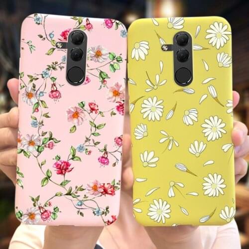 For Huawei Mate20 Lite Case 6.3 inch Popular Flower Painted Soft Phone Cover Coque For Huawei Mate 20 Lite SNE-LX1 SNE-LX2 Funda
