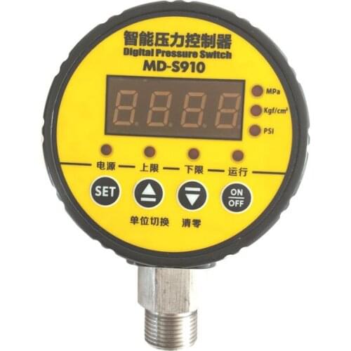 Digital pressure controller digital pressure gauge pump air compressor digital pressure switch MD-S910 0~1.6MPA G1/2 AC220V