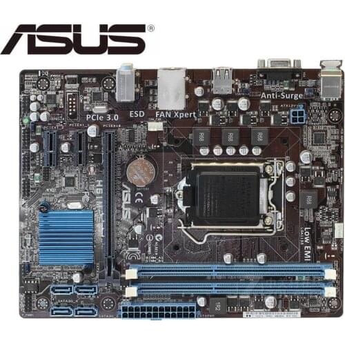 For ASUS H61M-E original motherboard DDR3 LGA 1155 USB2.0 for I3 I5 I7 CPU 16GB H61 USED Desktop motherboard