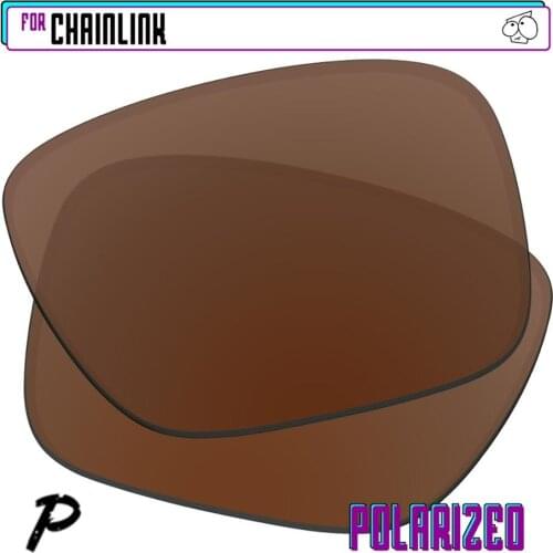EZReplace Polarized Replacement Lenses for - Oakley Chainlink Sunglasses - Brown P
