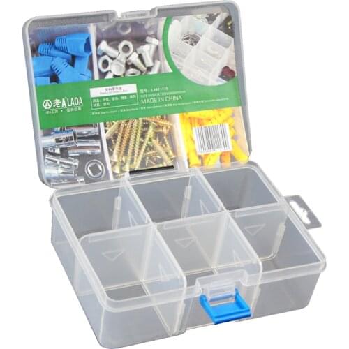 LAOA PP Storage Box Transparent Plastic Boxes for Storage Jewelry Tool Kit Tools Case for Accessories